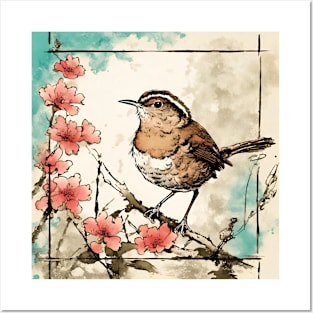 Little Eurasian Wren in Japan Bird Dad Bird Watcher Wren Ornithology Posters and Art